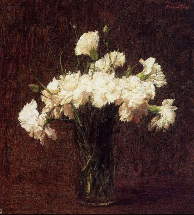Henri Fantin-Latour White Carnations